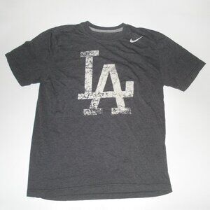 Nike T-Shirt LA Los Angeles Dodgers Dark Heather Gray Men's Size L
